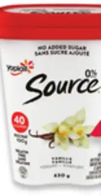 Walmart Source 630 g yogurt offer