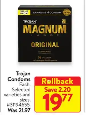 Walmart Trojan condoms offer