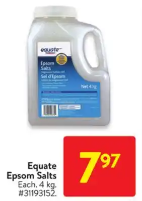 Walmart Equate epsom salts offer