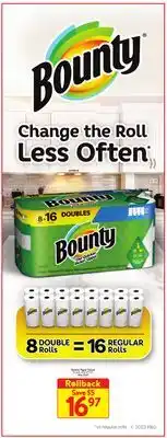 Walmart Bounty paper towels offer