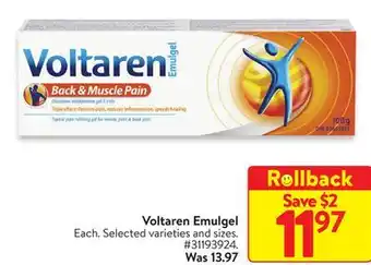 Walmart Voltaren emulgel offer