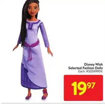 Walmart Disney wish selected fashion dolls offer