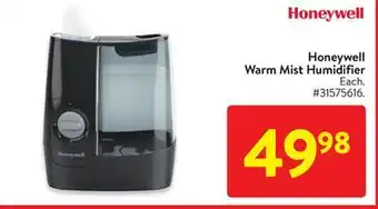 Walmart Honeywell warm mist humidifier offer