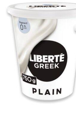 Walmart Liberte greek yogurt tub offer