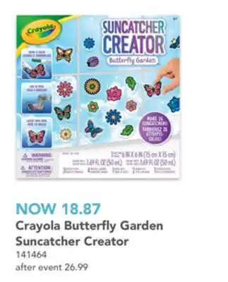 Toys R us Crayola butterfly garden suncatcher creator offer