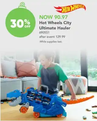 Toys R us Hot wheels city ultimate hauler offer