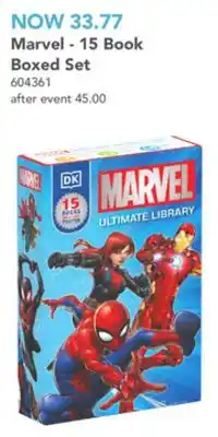 Toys R us Marvel - 15 book boxed set offer
