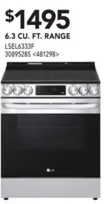 Lowe's Lg 6.3 cu. ft. range offer