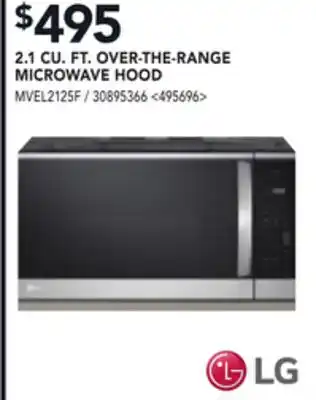 Lowe's Lg 2.1 cu. ft. over-the-range microwave hood offer