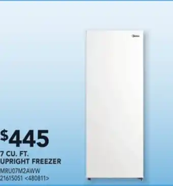 Lowe's Midea 7 cu. ft. upright freezer offer