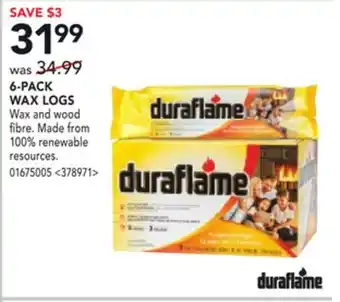 Lowe's 6-pac wax logs offer