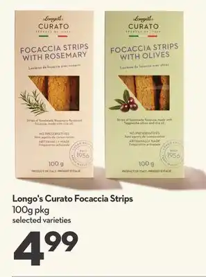 Longo's Longo's curato focaccia strips offer