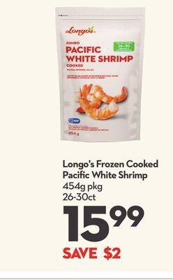 Longo's Longo's frozen cooked pacific white shrimp offer