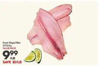 Longo's Fresh tilapia fillet offer