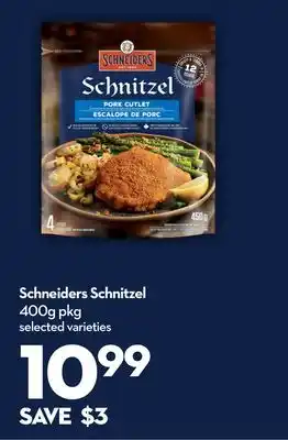 Longo's Schneiders schnitzel offer