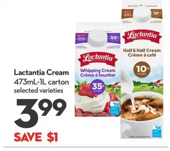Longo's Lactantia cream offer