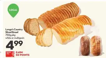 Longo's Longo's country sliced bread offer