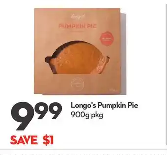 Longo's Longo's pumpkin pie offer
