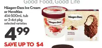 Longo's Häagen-dazs ice cream or novelties offer