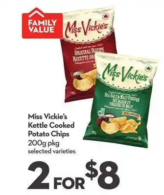 Longo's Miss vickie's kettle cooked potato chips offer