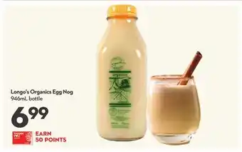 Longo's Longo's organics egg nog offer