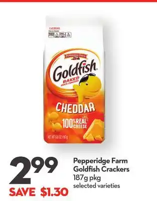 Longo's Pepperidge farm goldfish crackers offer
