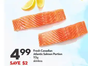 Longo's Fresh canadian atlantic salmon portion offer