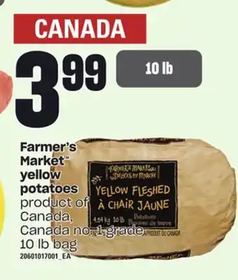 Loblaws Farmer's market yellow potatoes, 10 lb bag offer