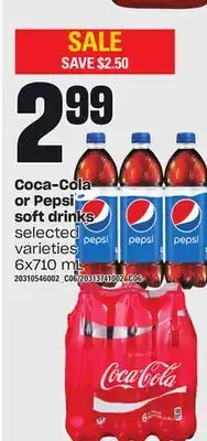Loblaws Coca-cola or pepsi soft drinks offer