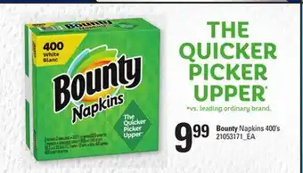 Loblaws Bounty napkins, 400's offer