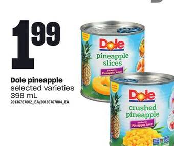 Loblaws Dole pineapple, 398 ml offer