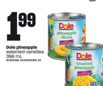 Loblaws Dole pineapple, 398 ml offer