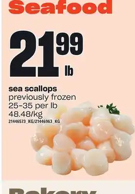 Loblaws Sea scallops offer