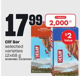 Loblaws Clif bar, 12x68 g offer
