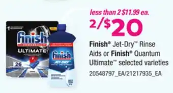 Loblaws Finish jet-dry rinse aids or finish quantum ultimate offer