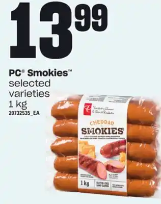 Loblaws Pc smokies , 1 kg offer