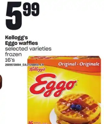 Loblaws Kellogg's eggo waffles, 16's offer