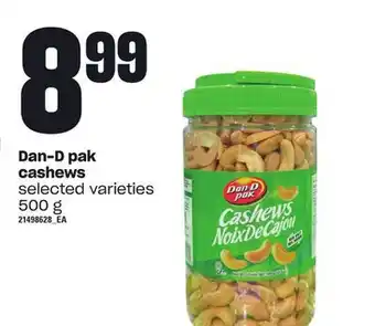 Loblaws Dan-d pak cashews, 500 g offer