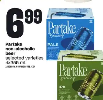 Loblaws Partake non-alcoholic beer, 4x355 ml offer