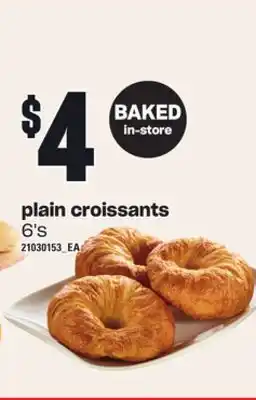 Loblaws Plain croissants, 6's offer