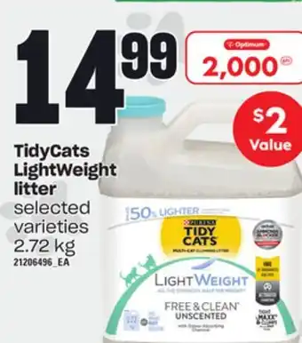 Loblaws Tidycats lightweight litter, 2.72 kg offer