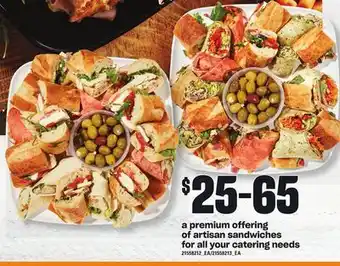 Loblaws A premium offering of artisan sandwiches for all your catering needs offer