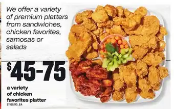 Loblaws A variety of chicken favorites platter offer