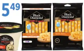 Loblaws Black diamond cheese sticks, 189-252g black diamond cheese sauce, 300ml offer