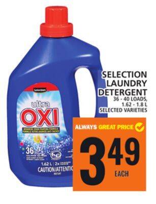 Food Basics Selection laundry detergent offer