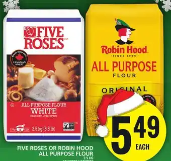 Food Basics Five roses or robin hood all purpose flour offer