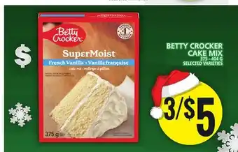 Food Basics Betty crocker cake mix offer