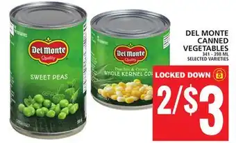 Food Basics Del monte canned vegetables offer