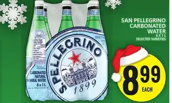 Food Basics San pellegrino carbonated water offer