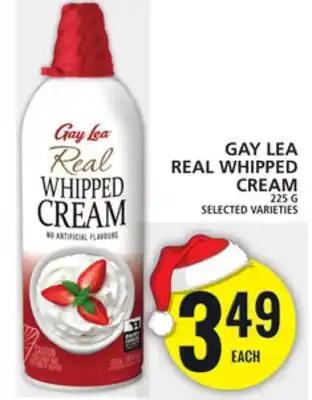 Food Basics Gay lea real whipped cream offer